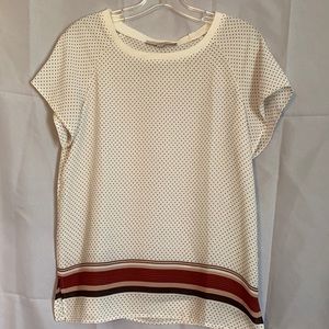 Short sleeve blouse by Loft, size Small